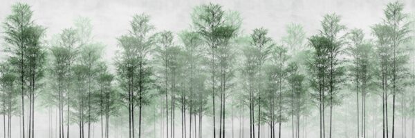 Papier peint Forêt verte