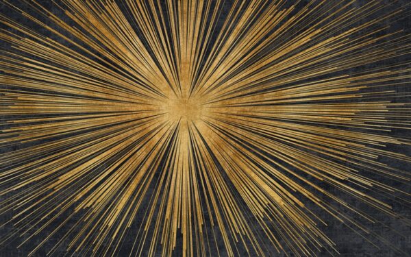 Papier peint Rayons d'or