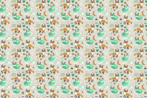 Papier peint Renards