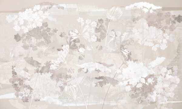 Papier peint Aperçu des plantes blanches