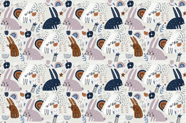Papier peint Illustrations de lapins