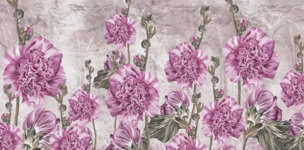 Papier peint Fleurs violettes