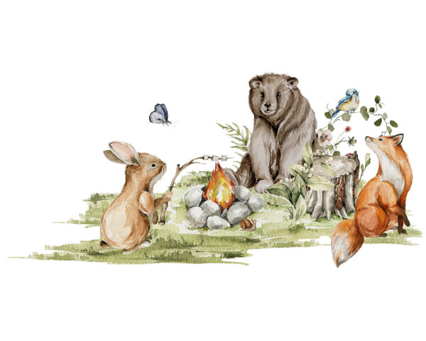 Papier peint Animaux au coin du feu