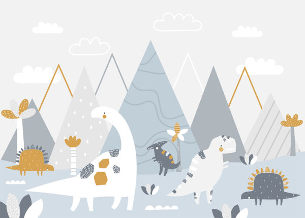 Papier peint Dinosaures pour les tout-petits