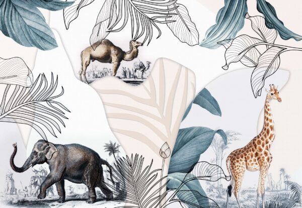 Papier peint Safari majestueux