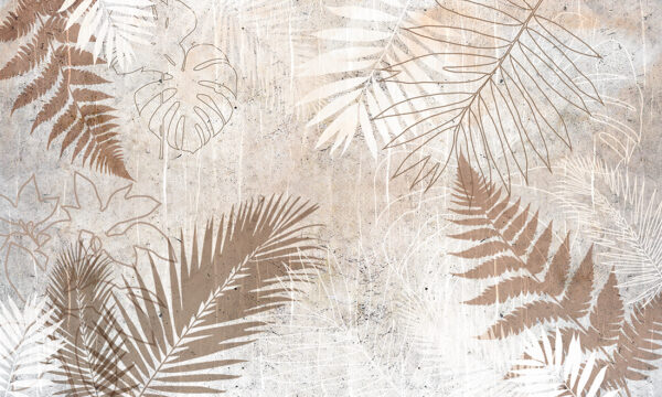 Papier peint Motif de feuille