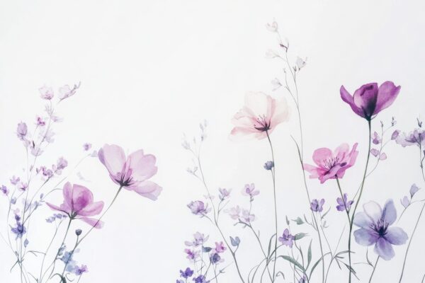 Papier peint Chuchoteurs de champs violets
