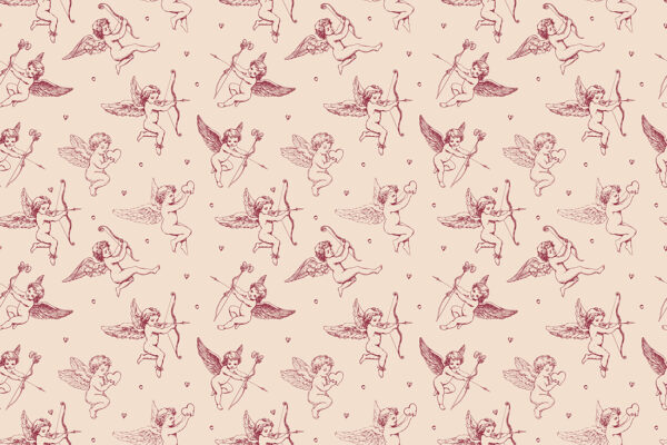 Papier peint Cupidon plein d'amour