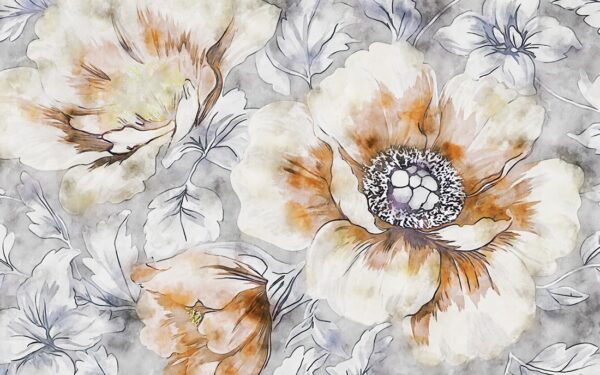 Papier peint Symphonie des fleurs