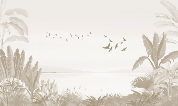 Papier peint Oiseaux qui s'envolent