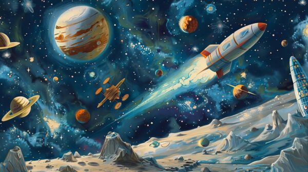 Papier peint Voyage spatial