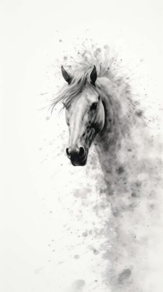 Papier peint L'ombre du galop