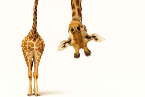 Papier peint Girafe bizarre