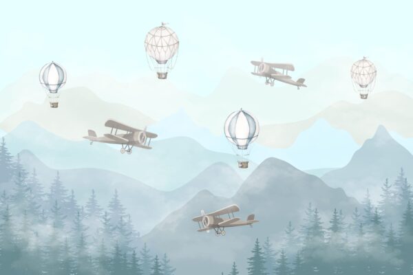 Papier peint Voyage dans le ciel