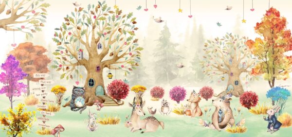 Papier peint Forêt enchantée des rêves