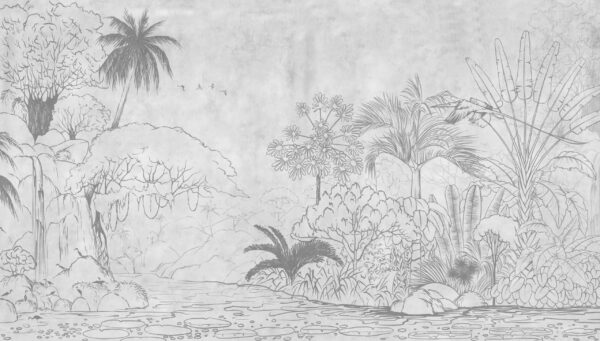 Papier peint Croquis préhistorique