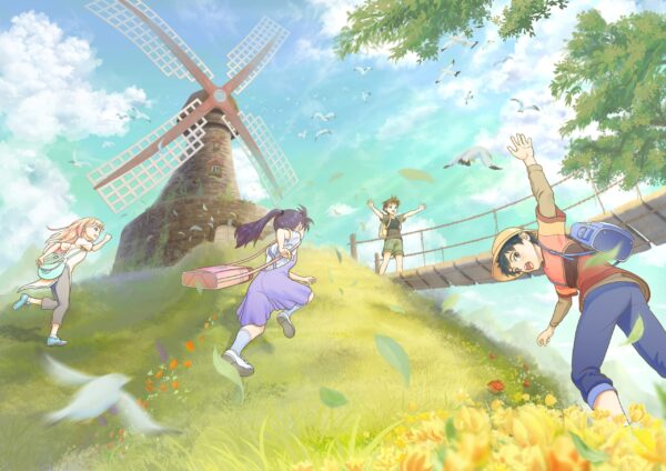 Papier peint Enfance dans le vent