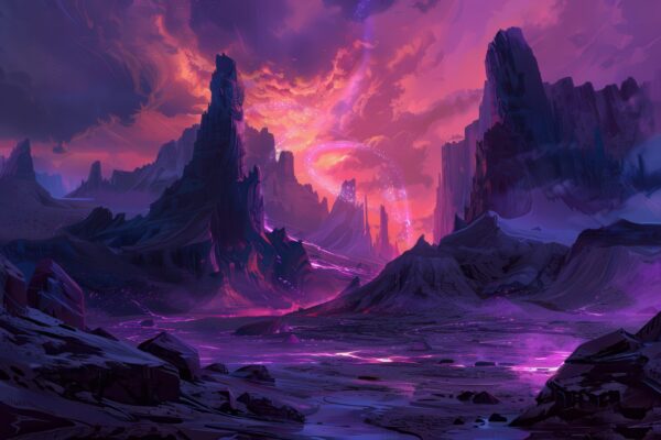 Papier peint Vallée de Purple Rock