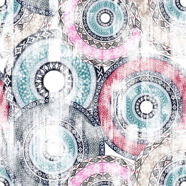 Papier peint motif patchwork