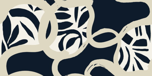 Papier peint Feuilles abstraites