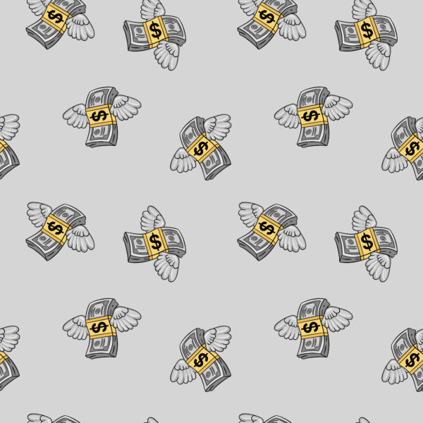 Papier peint Dollars volants