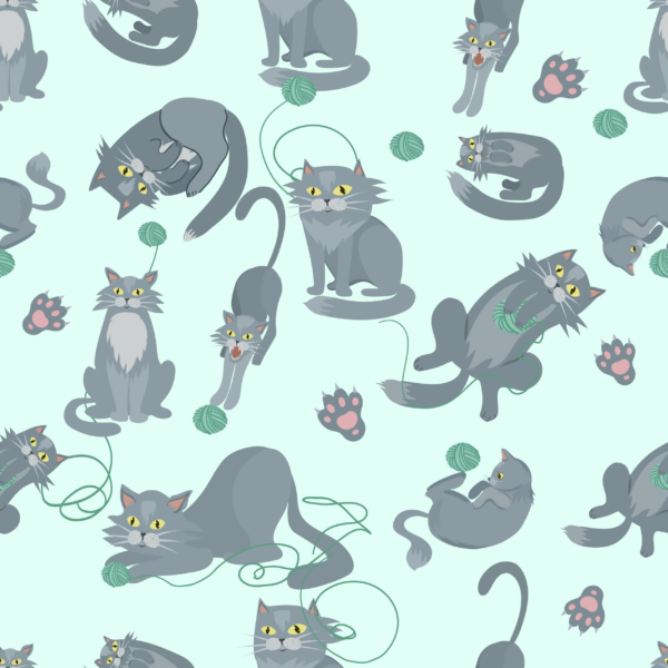 Papier peint Jeux de chats
