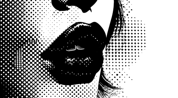 Papier peint Lèvres pop art