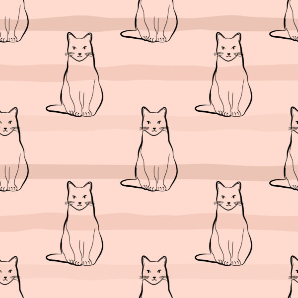 Papier peint Chatons pastel