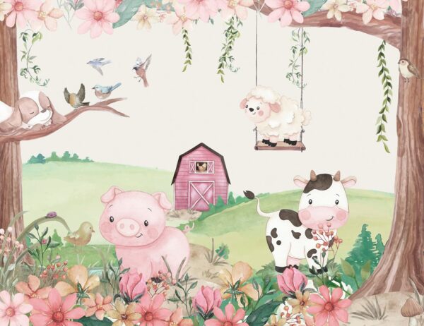 Papier peint Aventure à la ferme