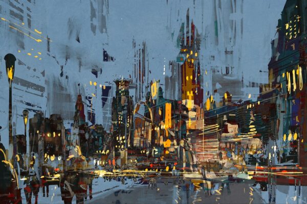 Papier peint La ville la nuit