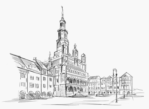 Papier peint Vieille ville de Poznań
