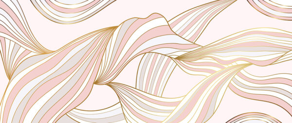 Papier peint Vagues roses glamour