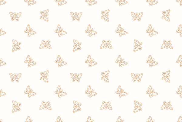 Papier peint Papillons dorés
