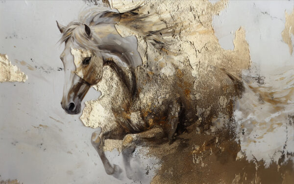 Papier peint Un cheval aux couleurs élégantes