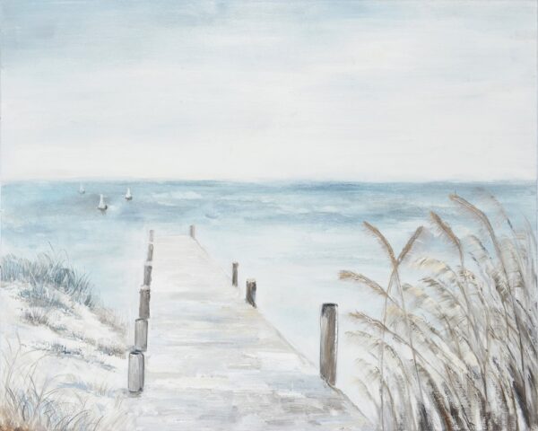 Papier peint Pont sur la plage