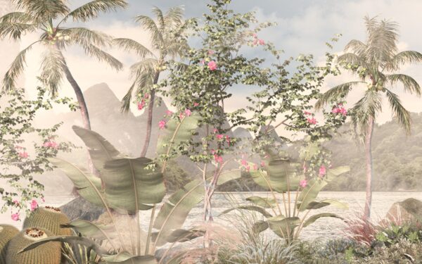 Papier peint Bosquet tropical