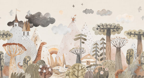 Papier peint Un pays féerique d'imagination