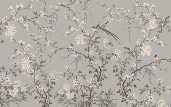 Papier peint Délicatesse romantique des fleurs