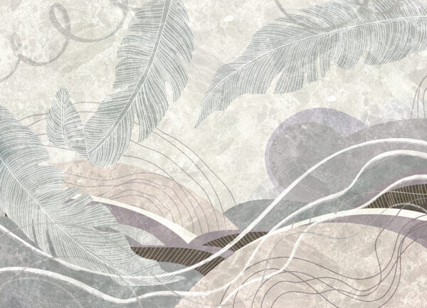 Papier peint La légèreté éthérée des feuilles