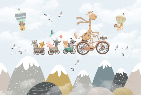 Papier peint Voyage animalier heureux